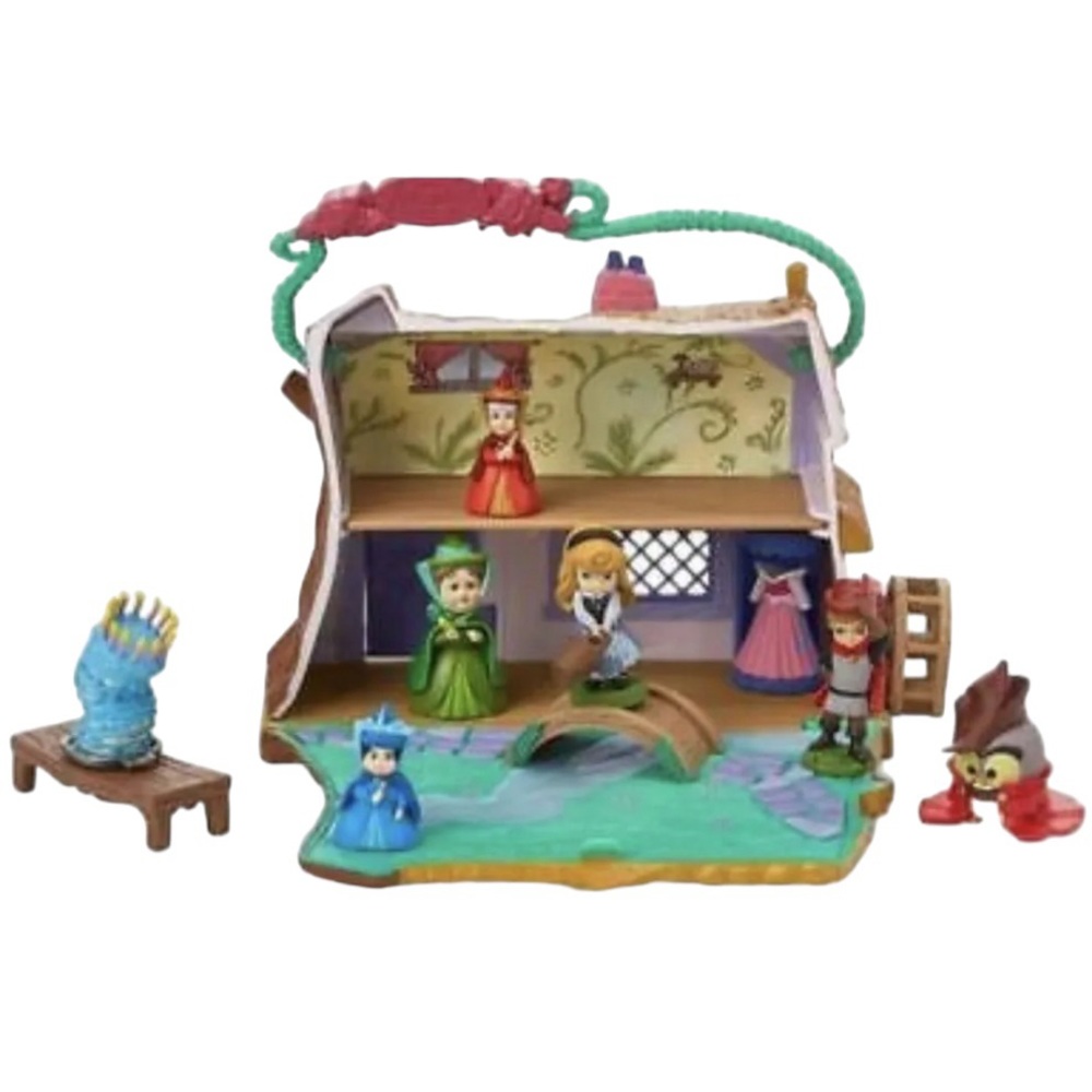 Disney Animators Collection Littles Aurora Cottage Playset Sleeping Beauty-New